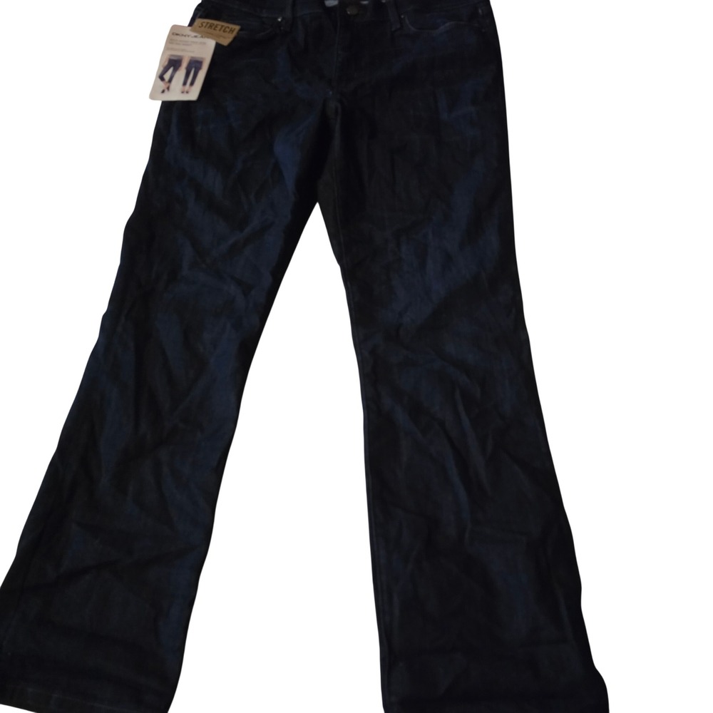 DKNY Jeans Soho Skinny Crop Jean Mid Rise Indigo Stretch Denim 12